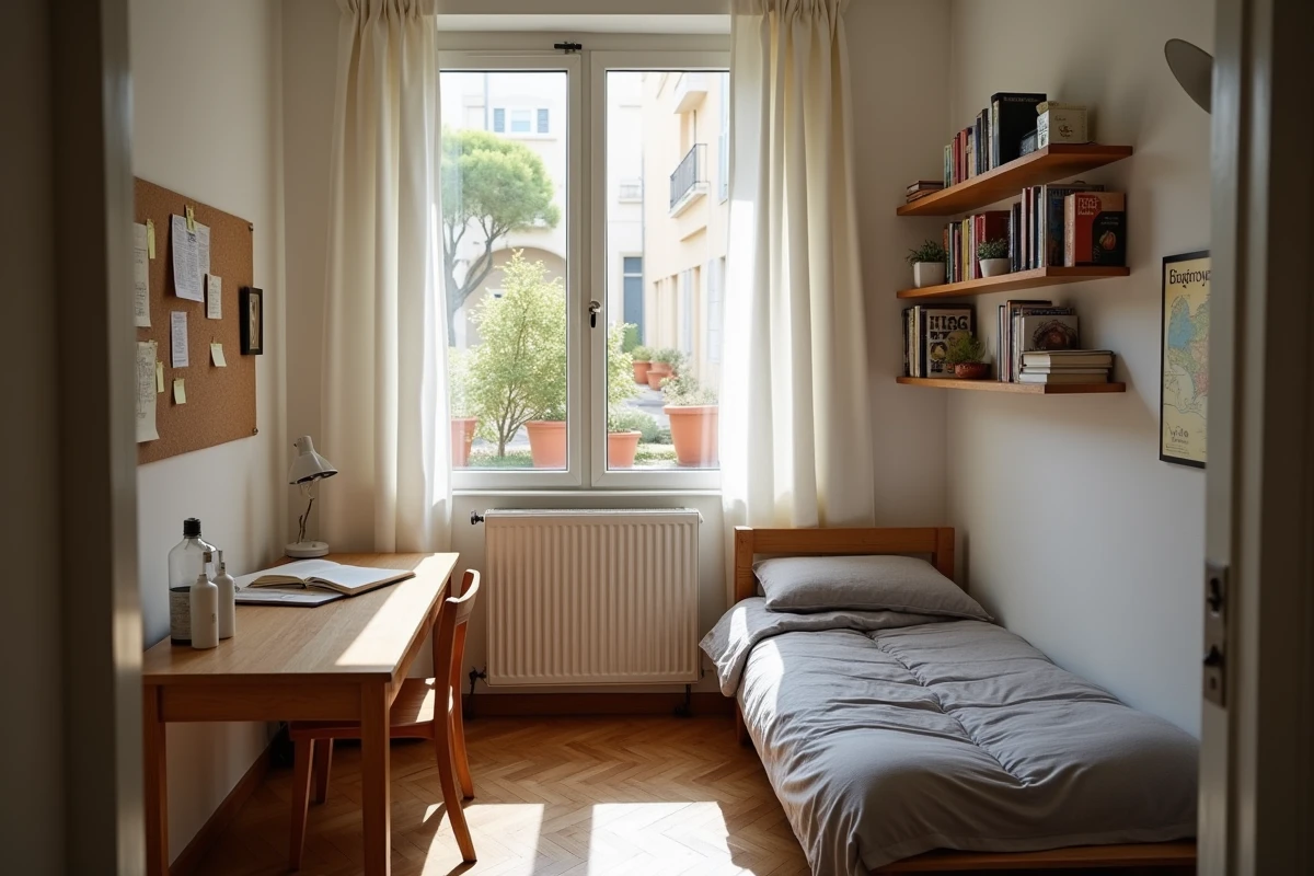 Chambre meublée dans une maison en colocation étudiante à Béziers