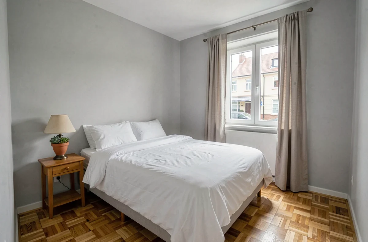 Chambre meublée propre et accueillante prête à être louée occasionnellement chez un particulier