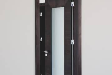 open wooden door